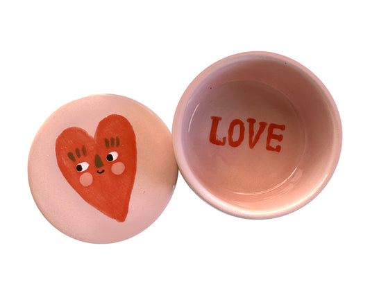 Ceramic Jewelry box Heart