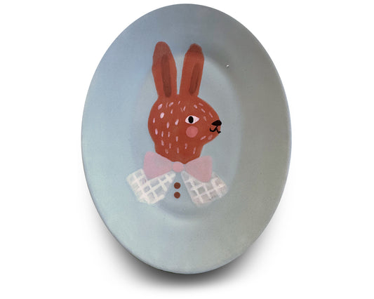 Ceramic tray Bunny Mint